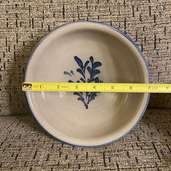 Lot of 2 Vintage Rowe Pottery Works 7" Salad Cereal Bowls Salt Glazed 1998 2001 - Picture 12 of 12